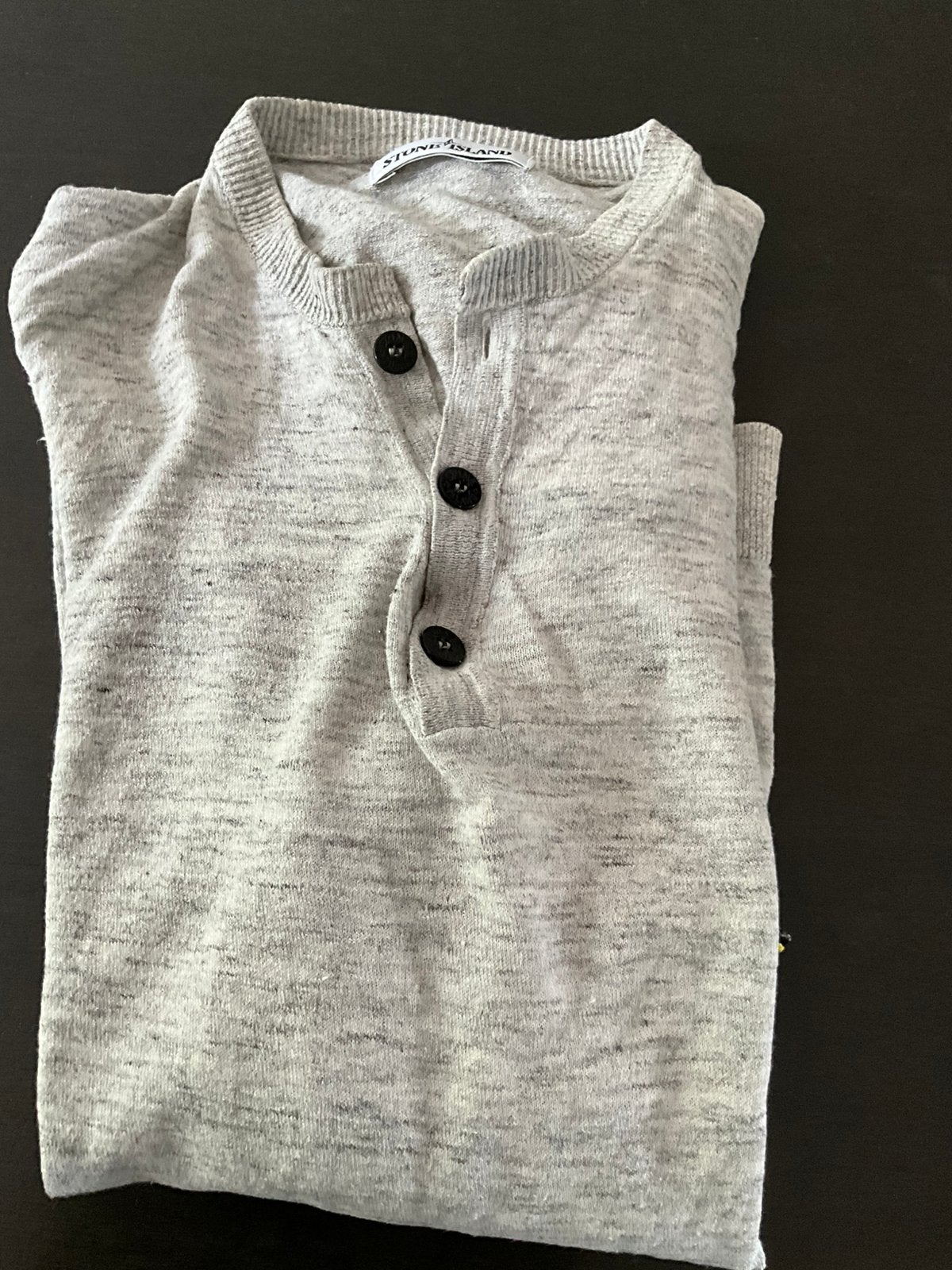 Stone Island trui - Grijs met knoopsluiting, Kleding | Heren, Truien en Vesten, Ophalen of Verzenden, Zo goed als nieuw, Maat 52/54 (L)