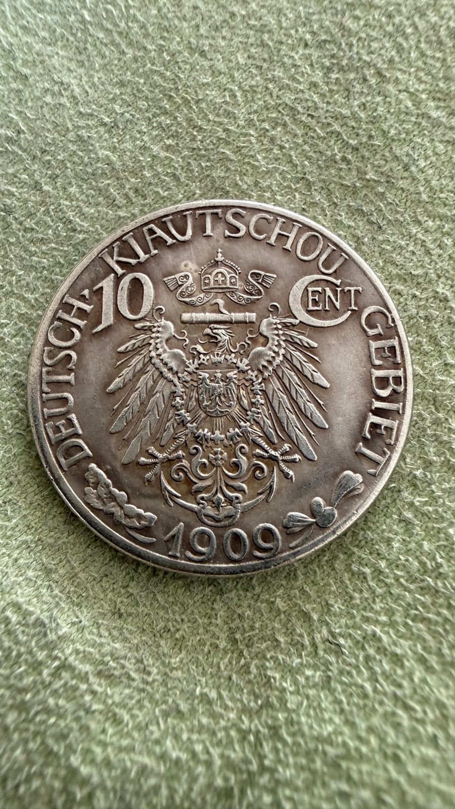 Kiautschou China 10 Cents 1909 China Kiautschau Kolonie, Postzegels en Munten, Verzenden, Oost-Azië