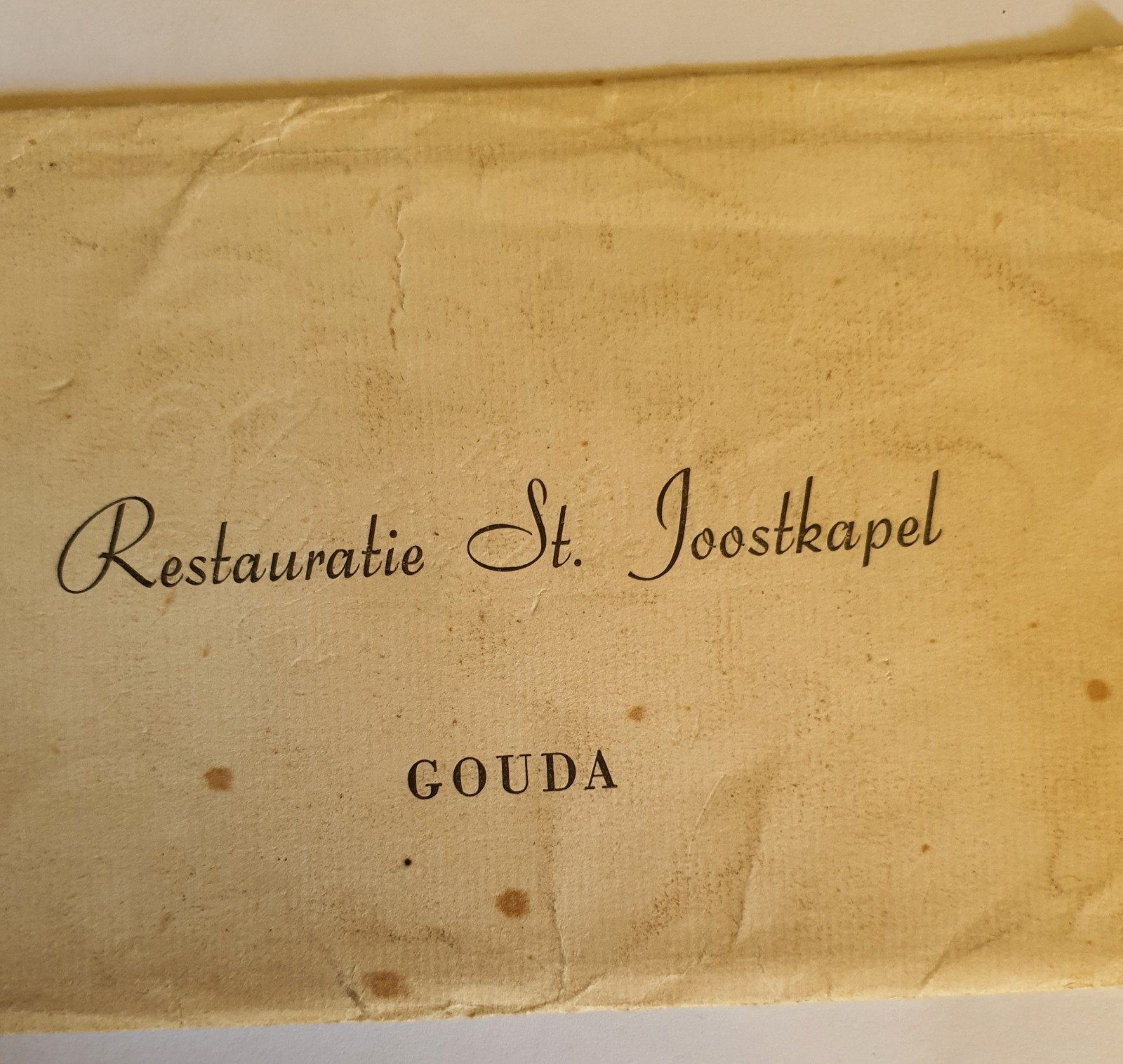 Gouda st joostkapel, Ophalen of Verzenden, Voor 1940, Gebruikt, Overige onderwerpen