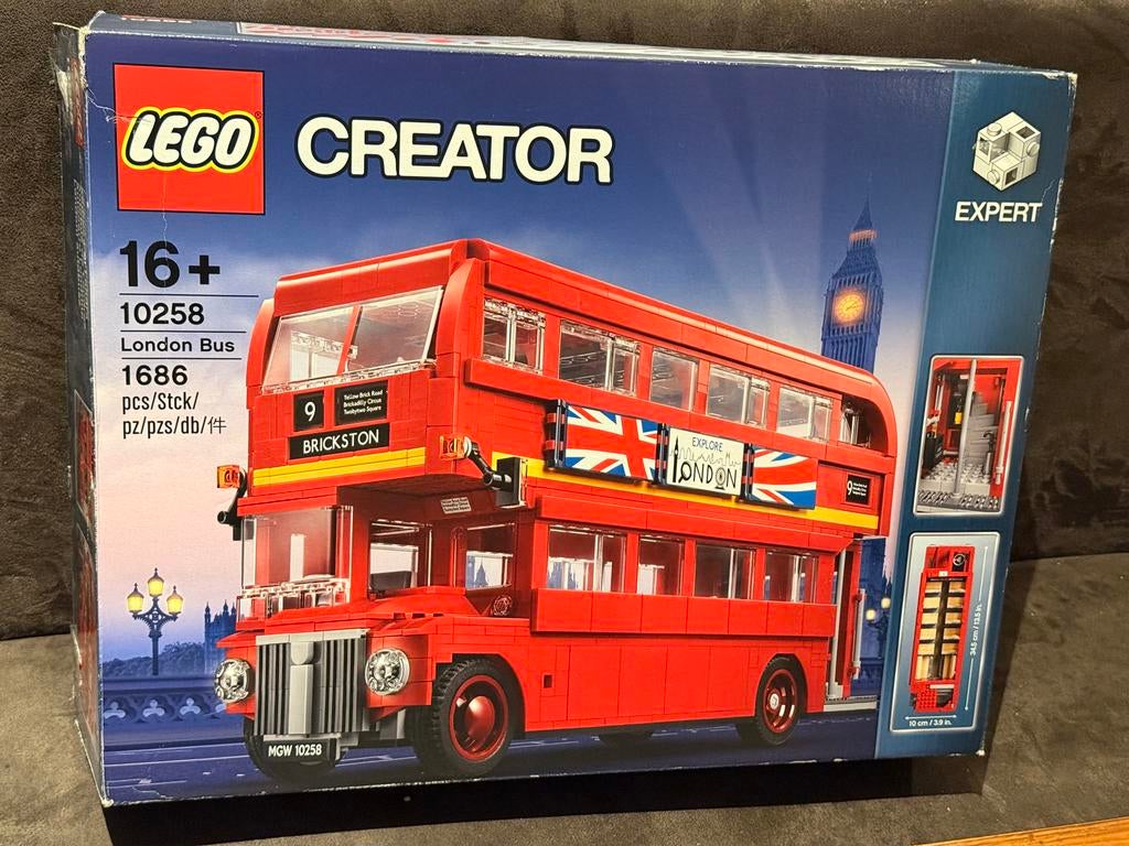 LEGO Creator Expert 10258 Londense Bus - Zo goed als nieuw, Lego, Ophalen of Verzenden, Zo goed als nieuw, Compleet