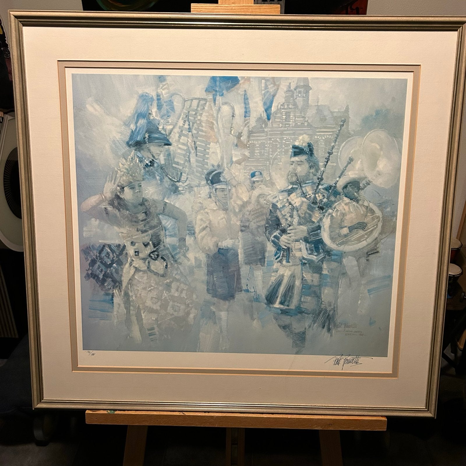 WMC Kerkrade litho door Paul Rouwette gesigneerd + genummerd, Antiek en Kunst, Kunst | Litho's en Zeefdrukken, Gelimiteerde oplage