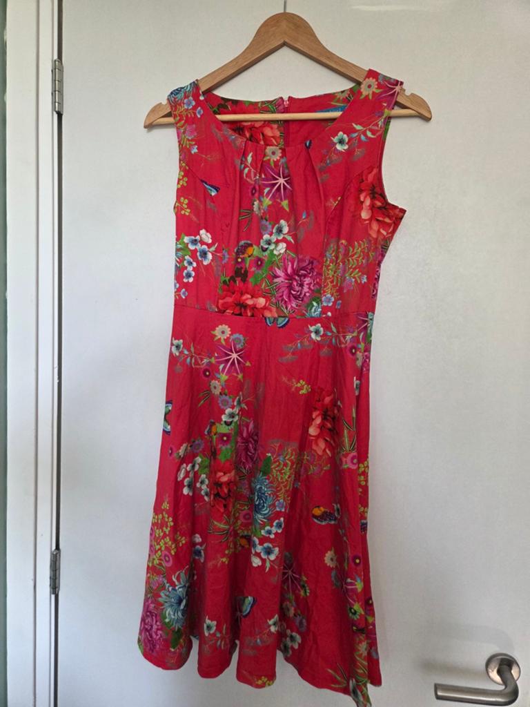 Lien & Giel (S) jurk, Kleding | Dames, Jurken, Gedragen, Maat 36 (S), Roze, Boven de knie, Ophalen of Verzenden
