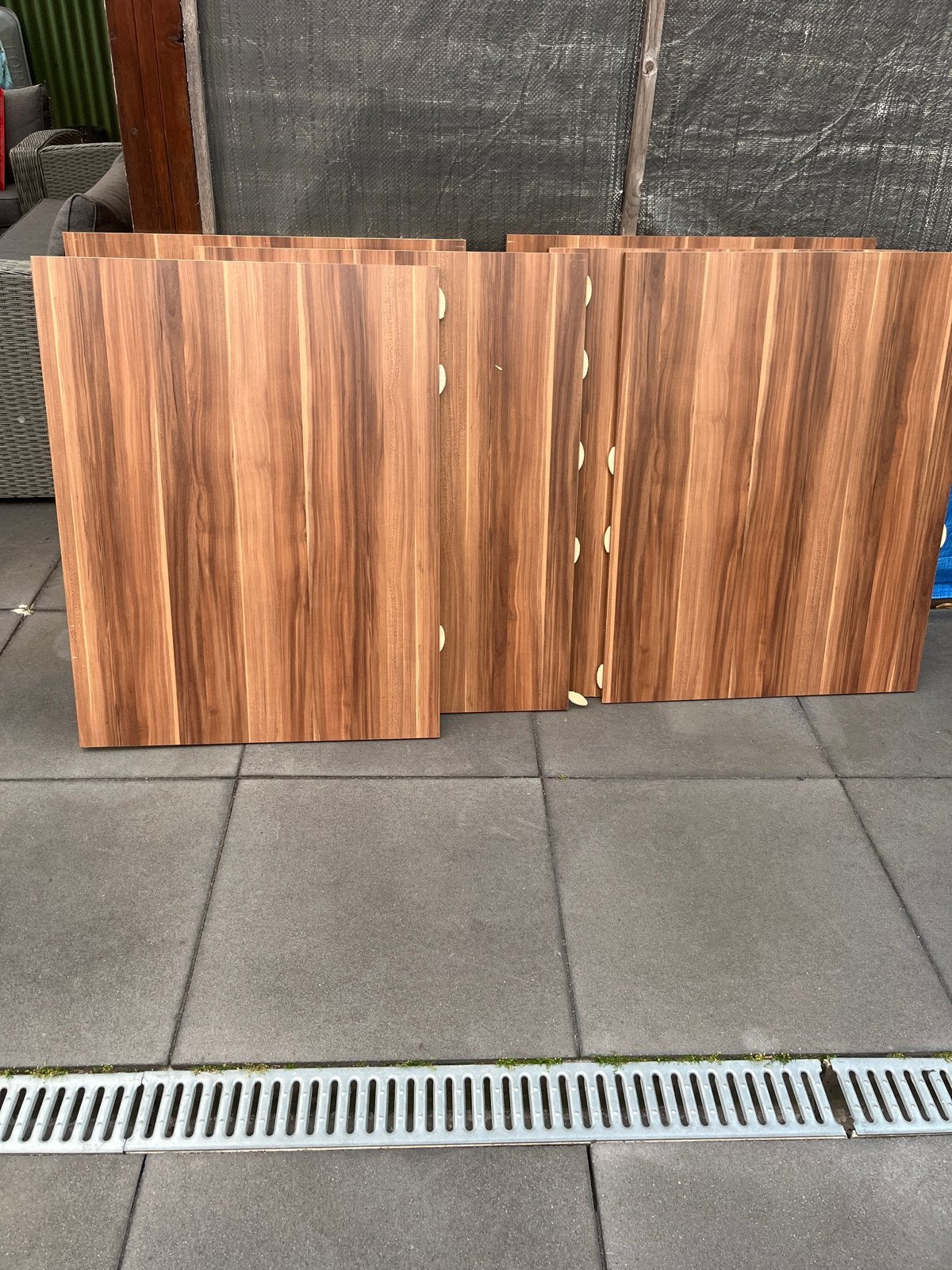 Houten schuifdeurpanelen-gratis, Ophalen, Gebruikt