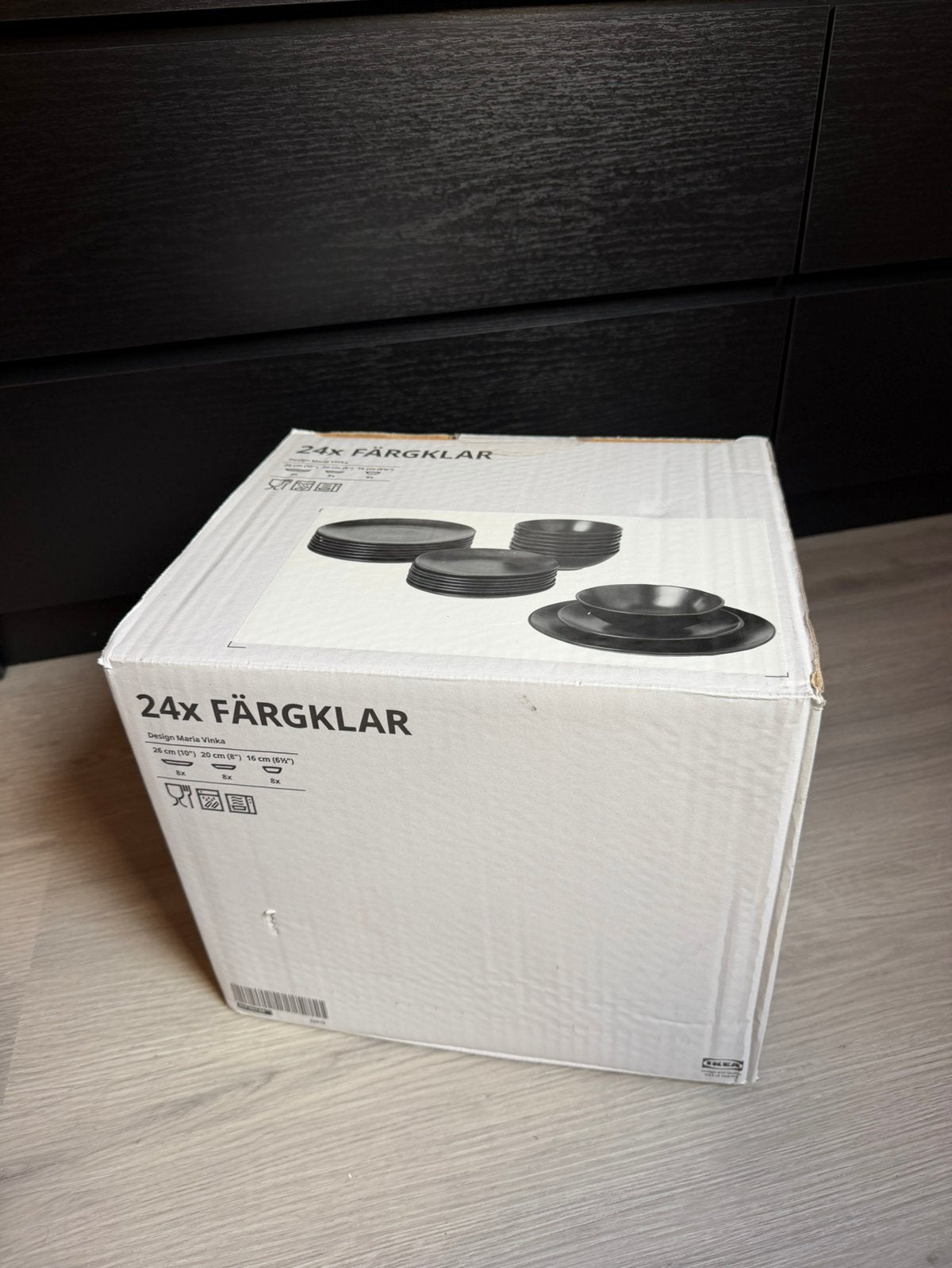 Ikea färgklar borden antraciet, Huis en Inrichting, Ophalen of Verzenden, Nieuw, Overige stijlen, Bord(en)
