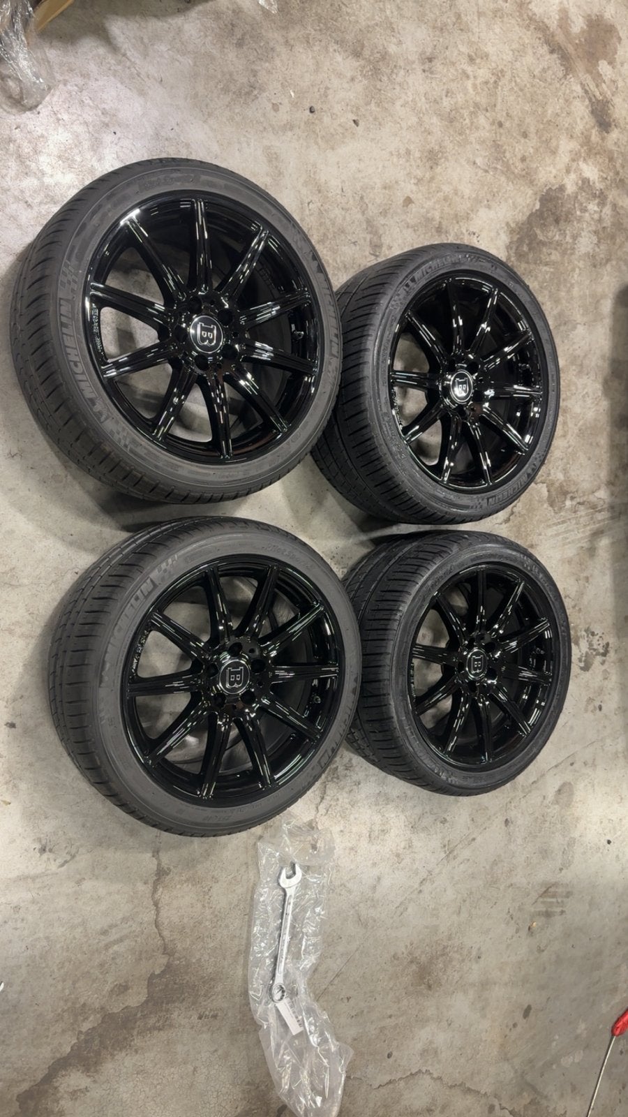 E63 w212 amg velgen 18 inch met michelin ps3 banden, Ophalen of Verzenden, Bumper