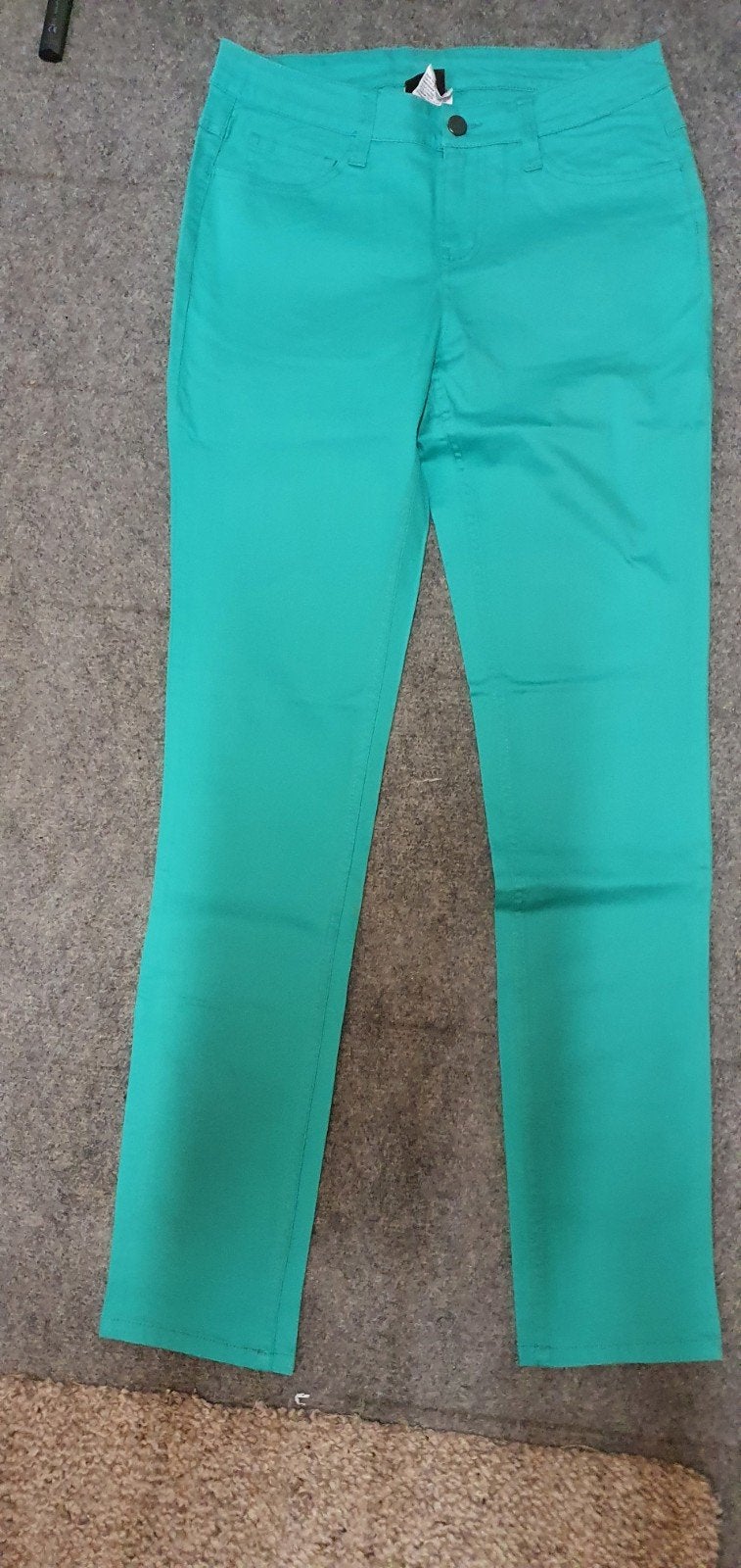 Pieces Groene Stretch Broek Maat M/L, Kleding | Dames, Broeken en Pantalons, Maat 42/44 (L), Nieuw, Ophalen of Verzenden, Lang