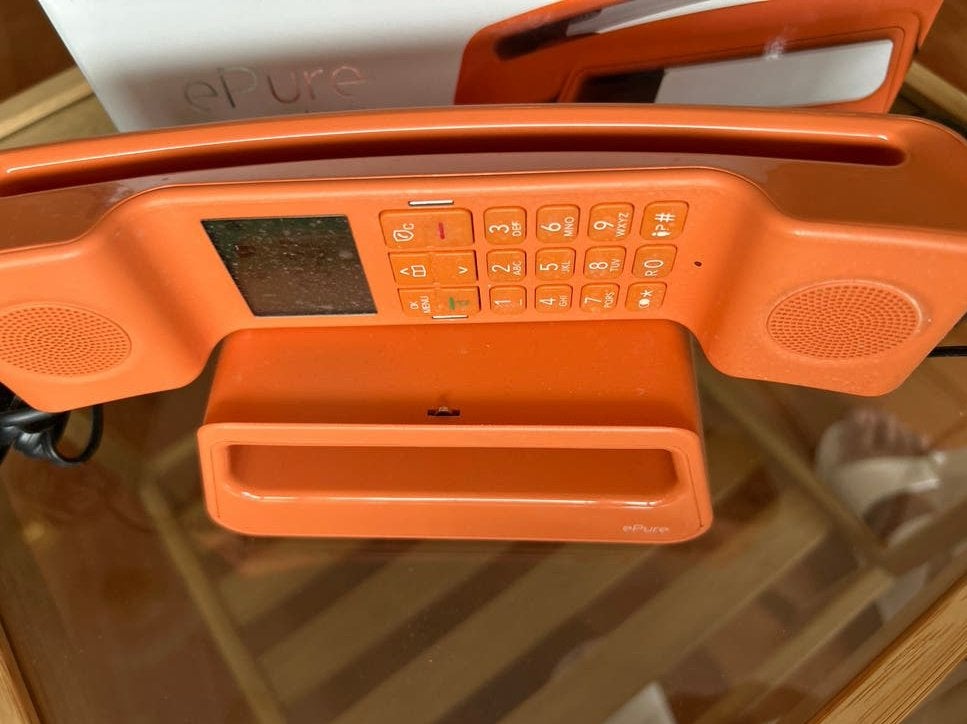 Alcatel ePure Iconic vaste telefoon - Oranje, Telecommunicatie, Vaste telefoons | Handsets en Draadloos, Ophalen of Verzenden