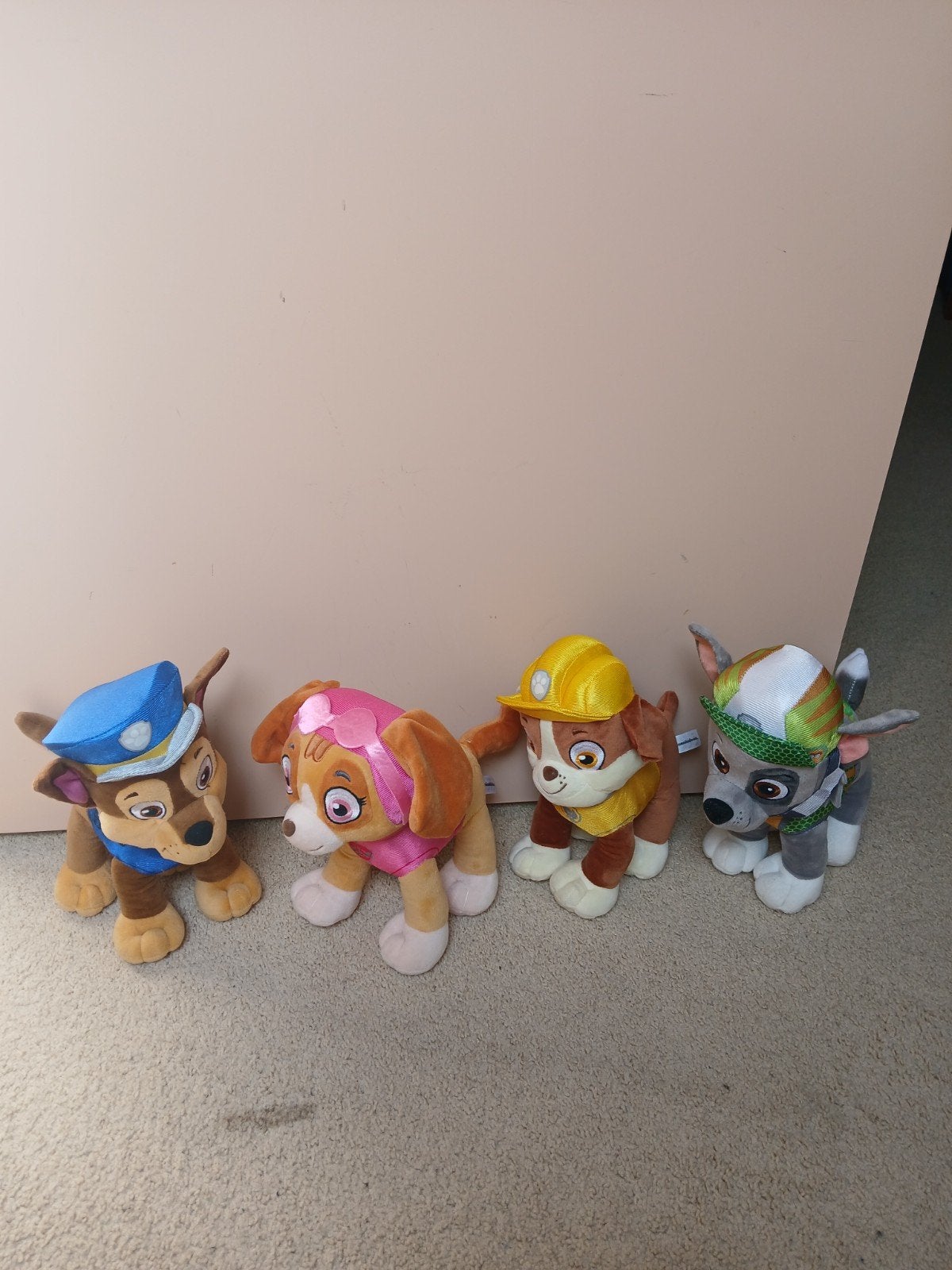 Paw Patrol Knuffels - Set van 4, Gebruikt, Overige merken, Middelgroot (20 tot 80 cm), Meerkleurig
