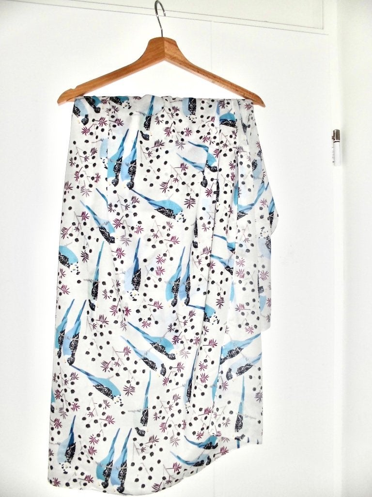 Jocelyn Proust design sjaal vogels, Kleding | Dames, Mutsen, Sjaals en Handschoenen, Maat 38/40 (M), Ophalen of Verzenden, Zo goed als nieuw