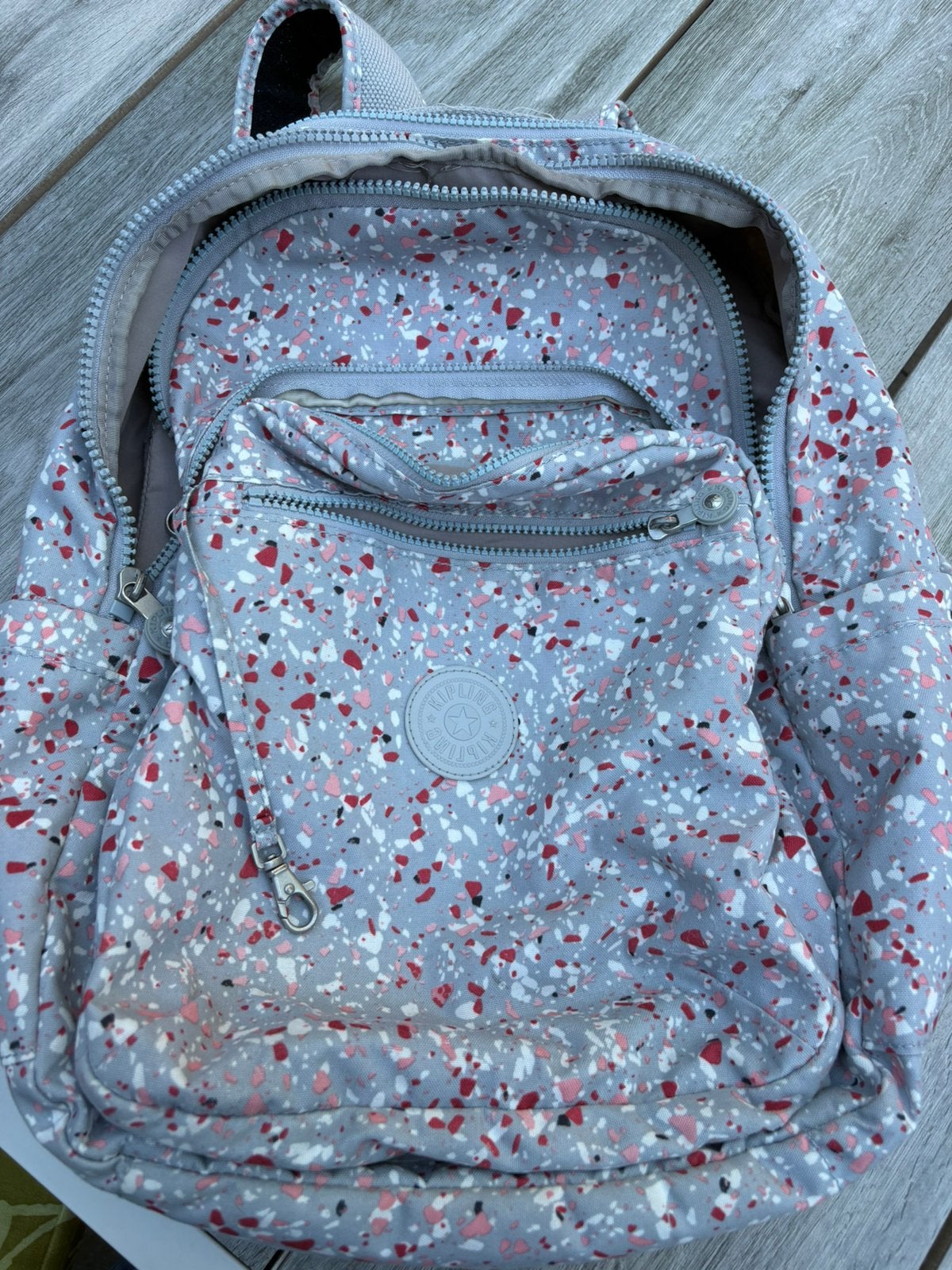 Kipling rugtas_leuke kleuren combinatie, Gebruikt, Overige kleuren, Rugtas, Ophalen of Verzenden