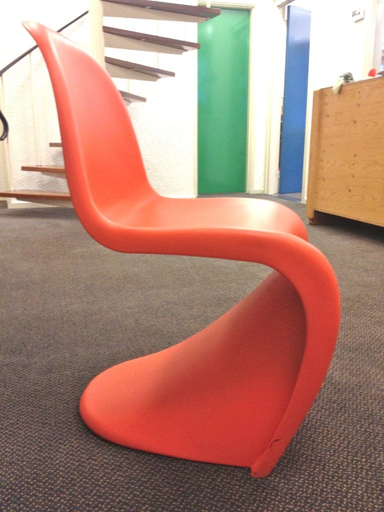 Vitra Panton designstoel incl. miniatuur, Huis en Inrichting, Kunststof, Twee, Overige kleuren, Ophalen of Verzenden