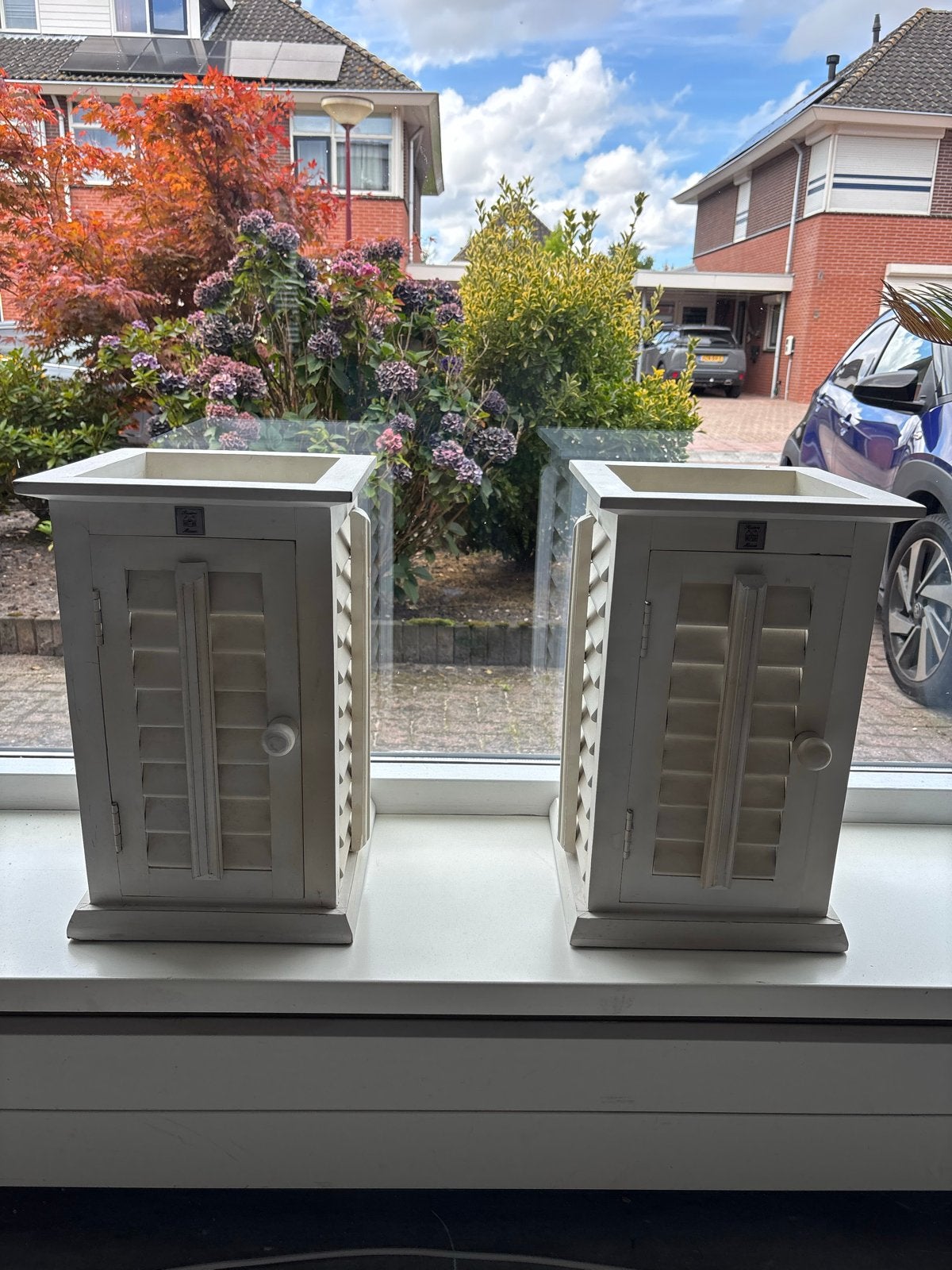 Riviera Maison Windlichten (set van 2), Ophalen, Hout, Gebruikt, Landelijk