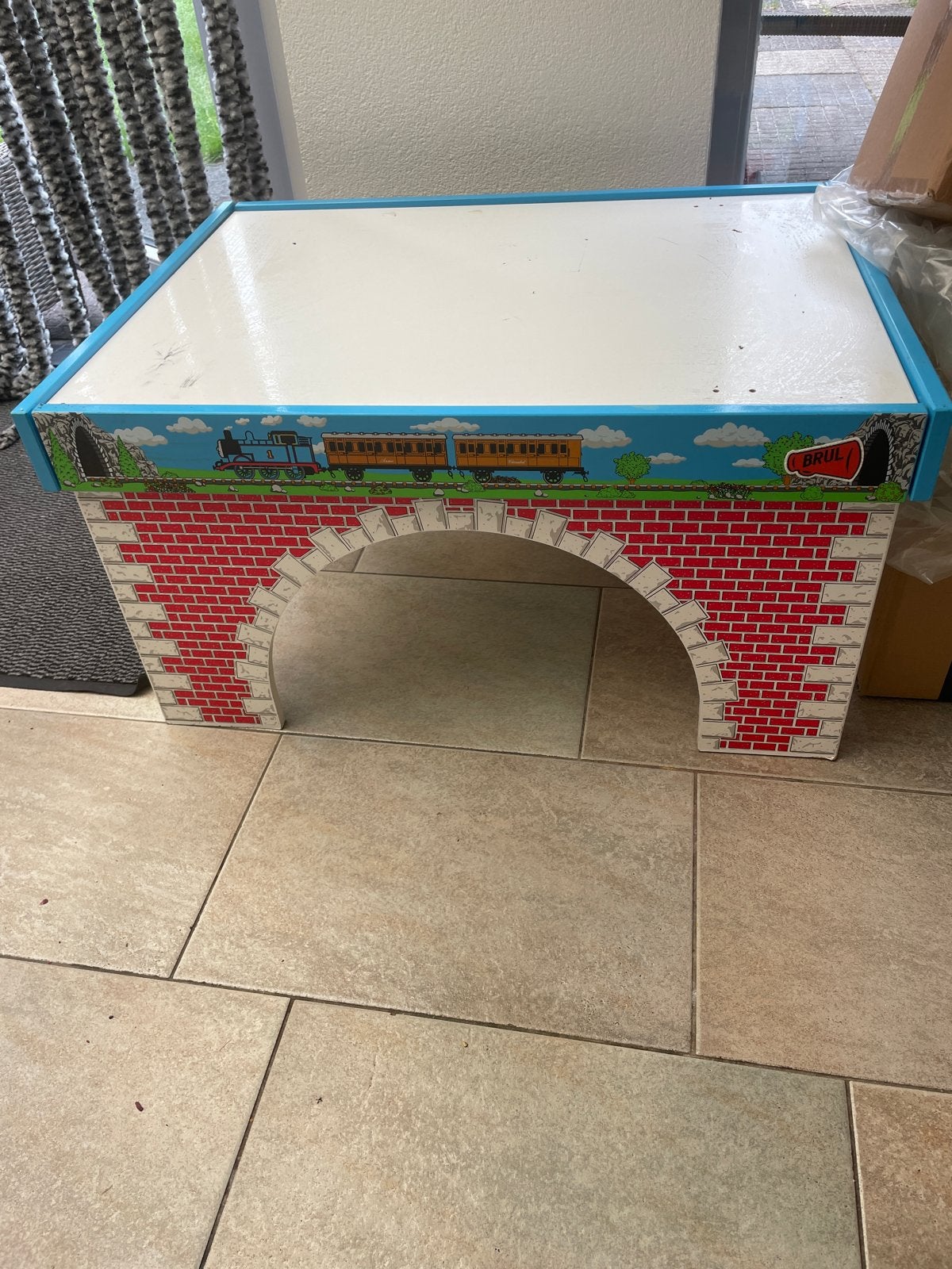 Thomas de Trein speeltafel met tunnel, Ophalen, Gebruikt