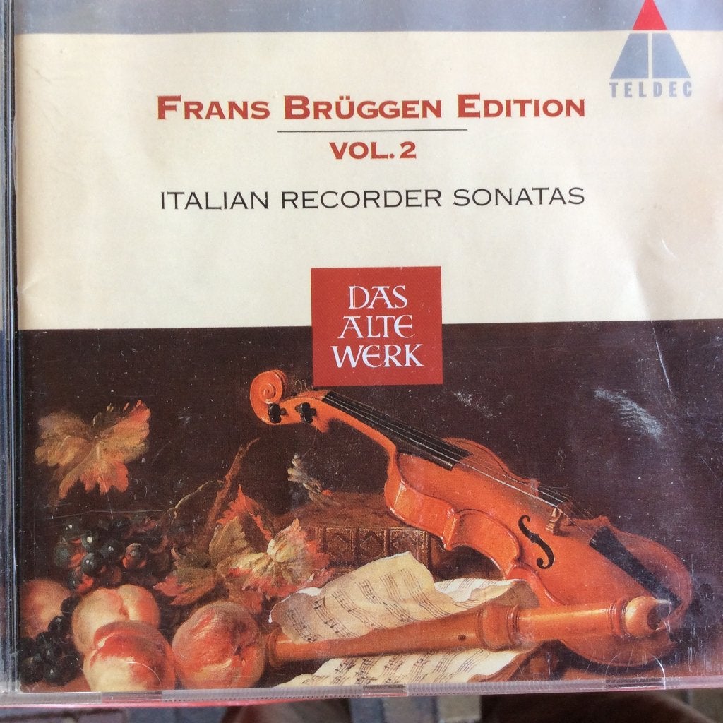 Frans Brüggen - Italiaanse blokfluitsonates, Kamermuziek, Ophalen of Verzenden, Zo goed als nieuw, Classicisme