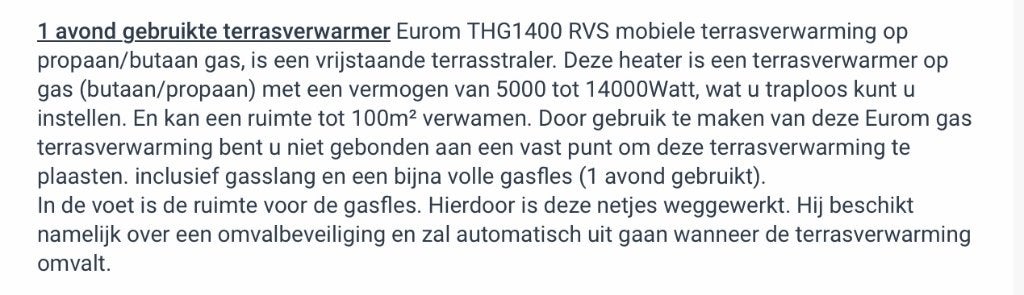 Terras, Ophalen, Zo goed als nieuw, Waterbestendig, Vloer