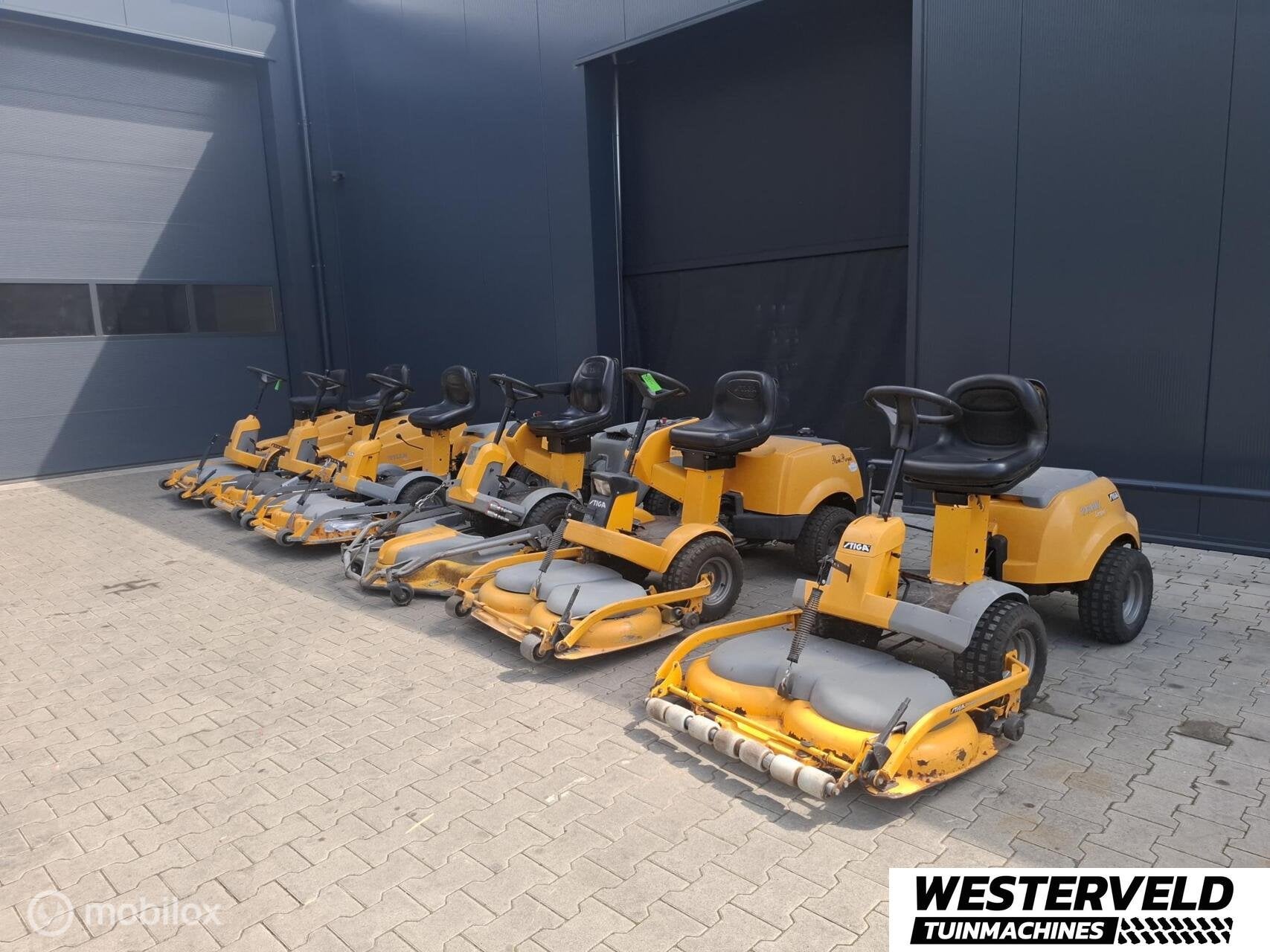 Partij Stiga Park / Villa zitmaaiers 6 stuks export, Gebruikt, Info@westerveldtuinmachines.nl, Handelsplein, Stiga
