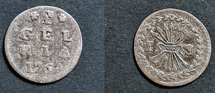 Gelderland Bezemstuiver 1764, Verzenden, Vóór koninkrijk, 5 cent, Zilver