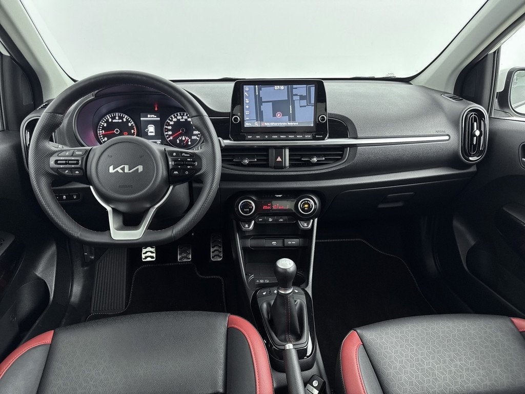 Kia Picanto 1.2 DPi GT-Line // LEDER // ADAPTIVE CRUISE // C, 83 pk, Gebruikt, 4 cilinders, Wit