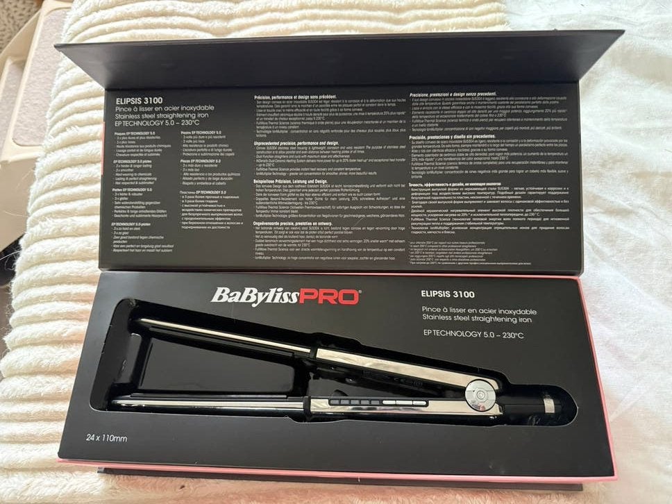 BaBylissPRO Elipsis3100 Stijltang in doos - zgan, Ophalen of Verzenden, Zo goed als nieuw, Haarverzorging