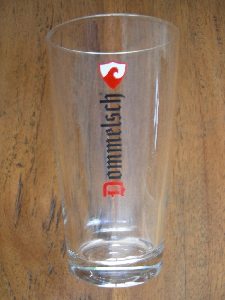 Dommelsch Bier Bierglas Vaasje. Afmeting Ø 7,5x13,4 cm., Verzamelen, Ophalen of Verzenden, Zo goed als nieuw, Glas of Glazen, Dommelsch