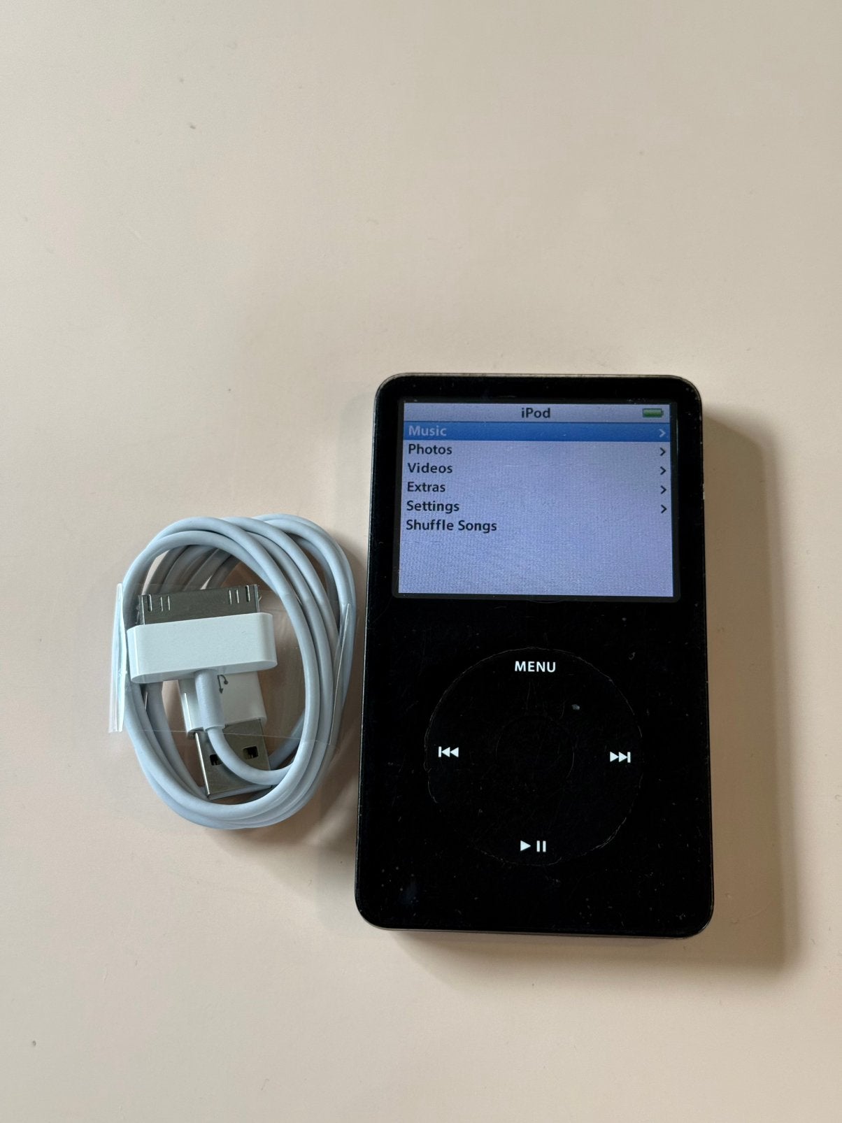 Apple iPod Classic 5.5 zwart 30GB, Gebruikt, Classic, Zwart, Ophalen of Verzenden