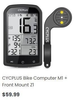 Cycplus M1 GPS Draadloze Fietscomputer, Ophalen of Verzenden, Draadloos, Nieuw