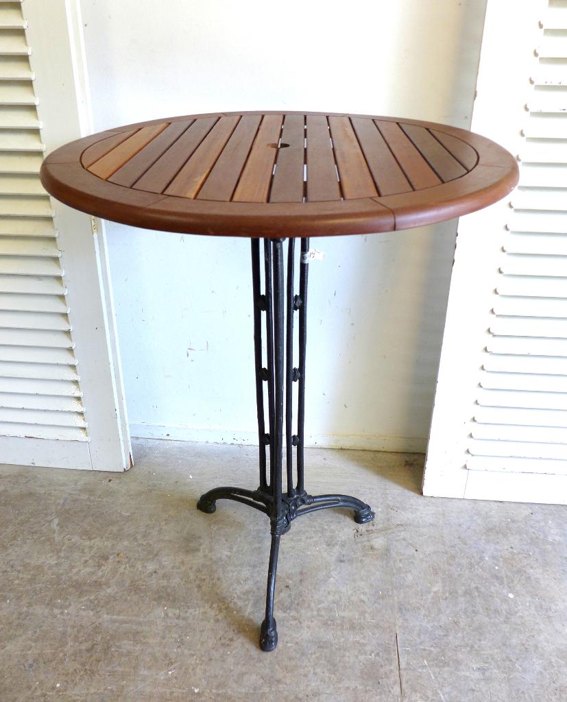 mooie teak houten statafel, Ophalen, Onbekend, Zo goed als nieuw, Onbekend