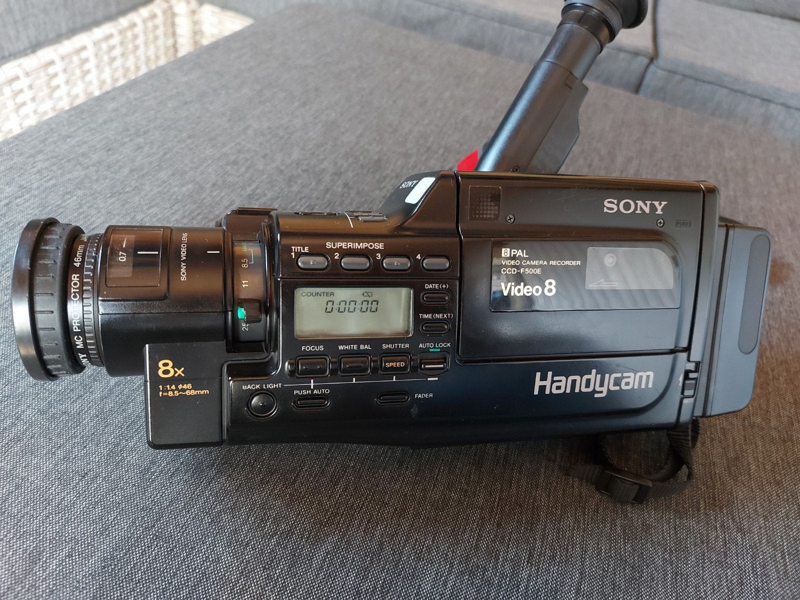 Sony CCD-F500E Video 8 Handycam - Vintage Camera, Gebruikt, Overige soorten, Ophalen of Verzenden, 8 tot 20x
