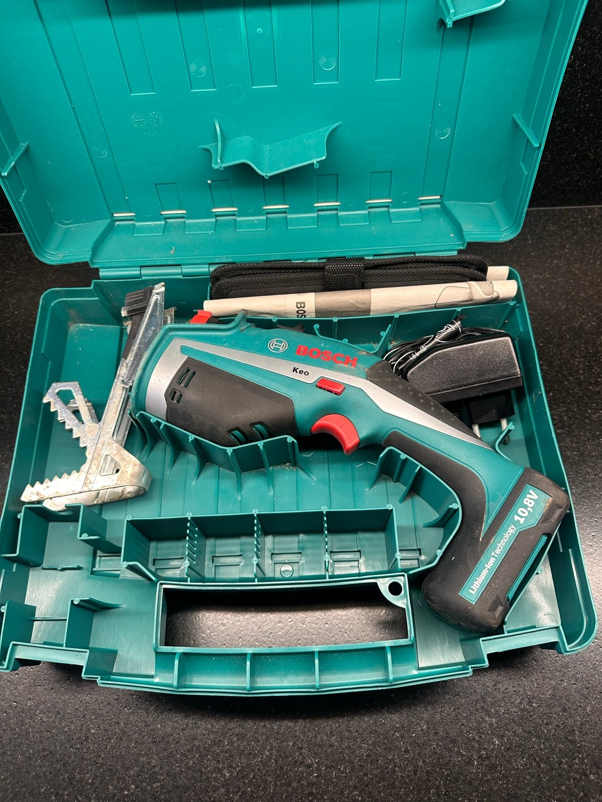 Bosch Keo Accu Takkenzaag Set - Zeer Nette Staat, Ophalen of Verzenden, Zo goed als nieuw