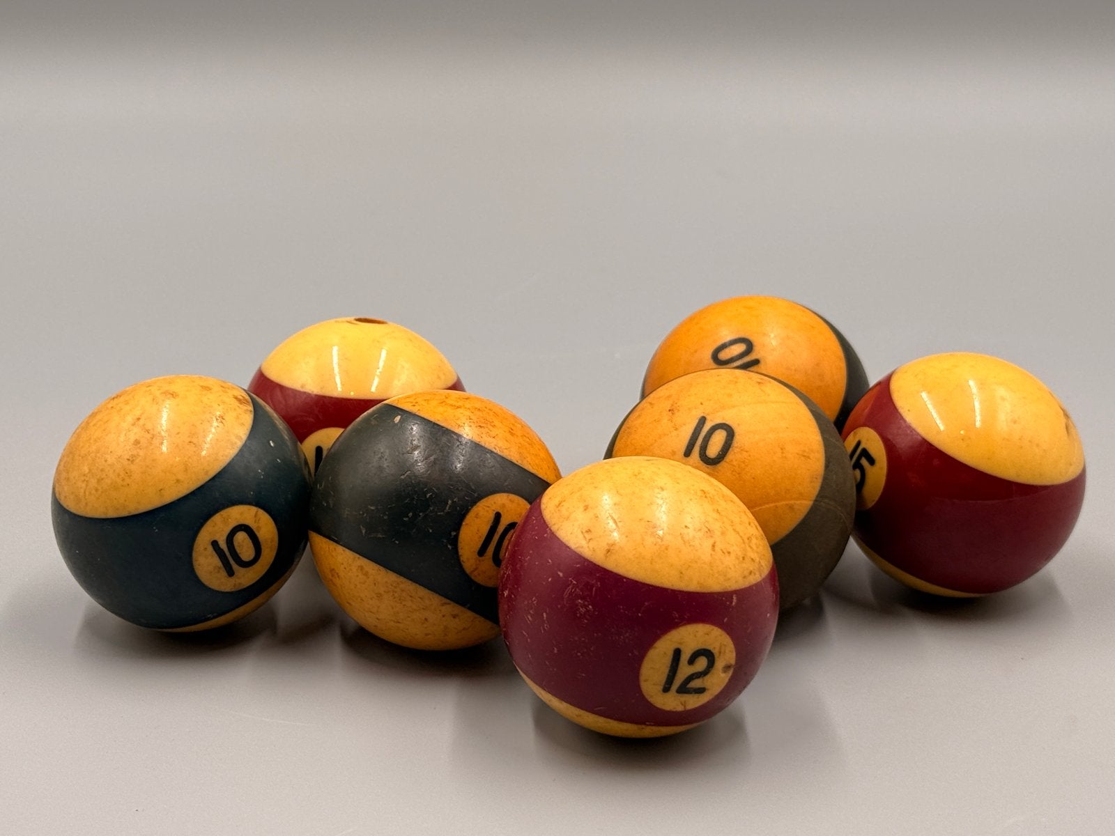 Vintage bakalit Poolballen Set - Gebruikt, Ophalen of Verzenden, Gebruikt, Keu of Ballen