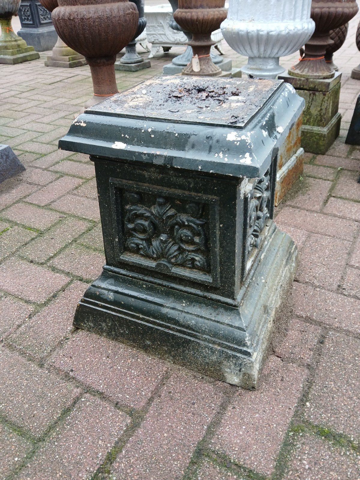 gietijzeren sokkel console, Tuin en Terras, Ophalen, Gebruikt