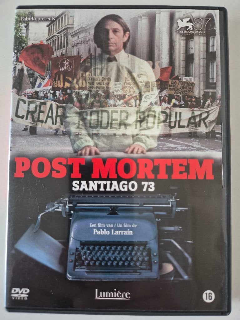 Post Mortem Santiago 73 - van Pablo Larraín - uit 2010, Alle leeftijden, Ophalen of Verzenden, Zo goed als nieuw, Overige gebieden