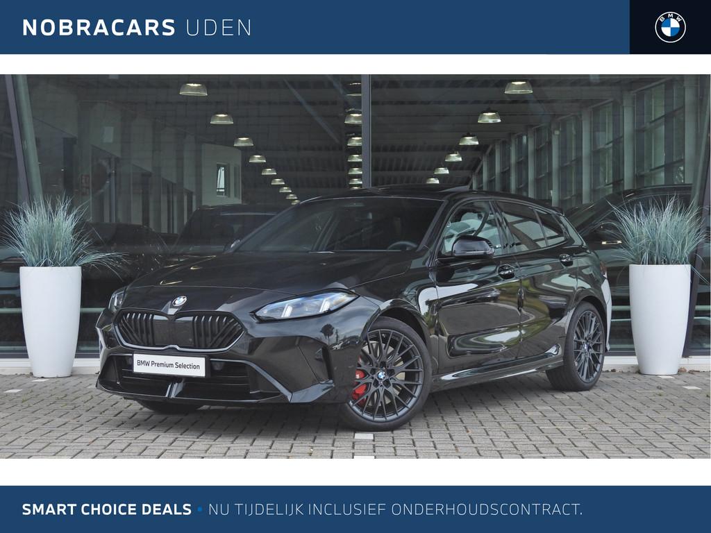BMW 1 Serie 120 M Sport Automaat / Panoramadak / Sportstoele, 156 pk, Met garantie (alle), Zwart, Origineel Nederlands