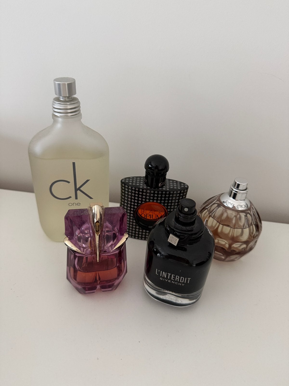 Parfums - Givenchy-YSL-JimmyChoo-CK-Mugler, Ophalen of Verzenden, Zo goed als nieuw