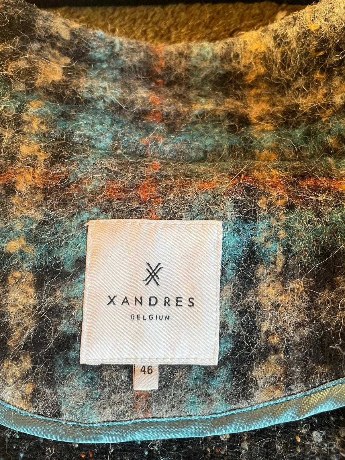 Xandres herfst/winterjas 44/46, Verzenden, Gedragen, Maat 46/48 (XL) of groter, Meerkleurig