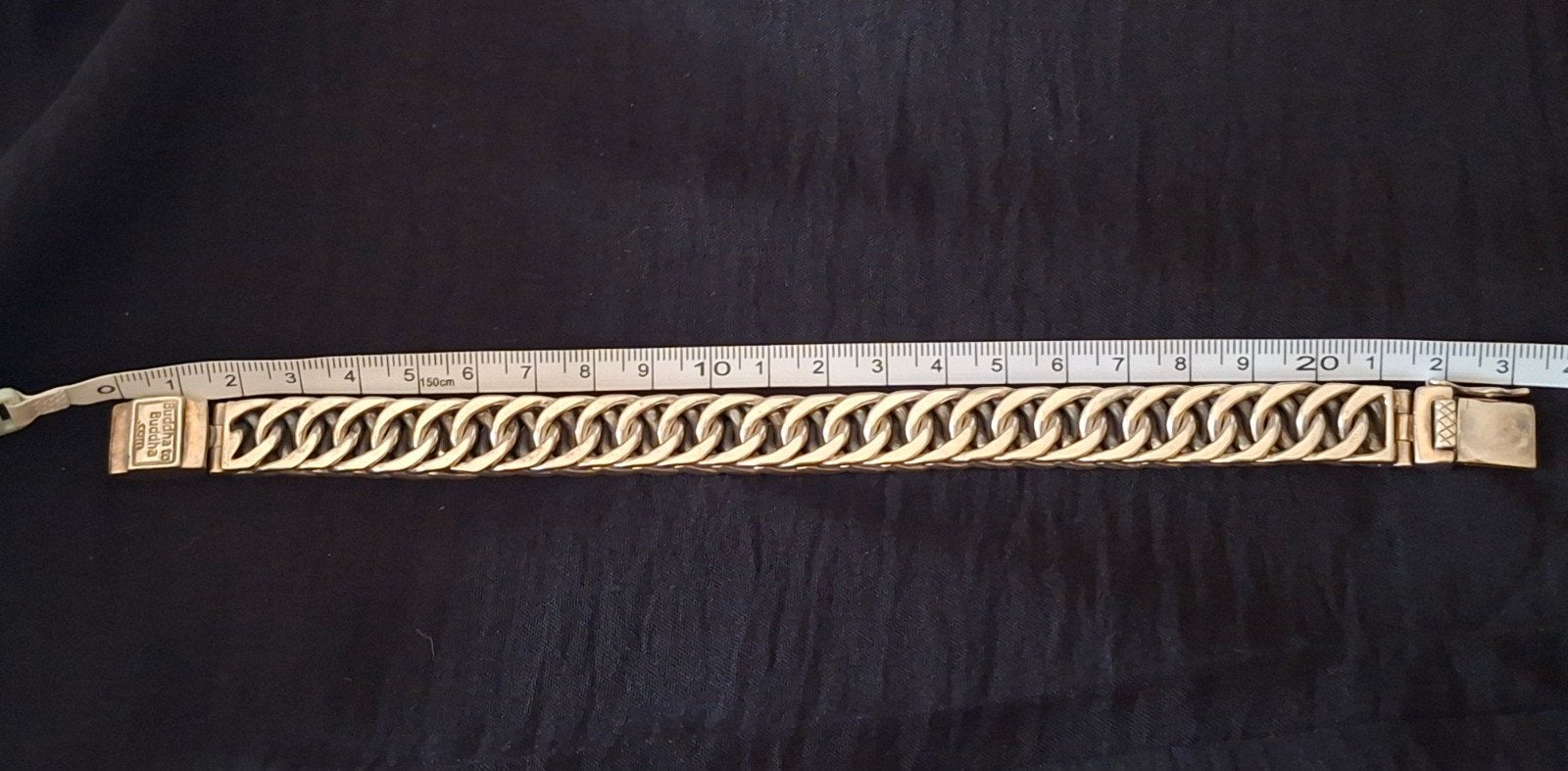 Buddha to Buddha armband - Zilveren schakelarmband, Sieraden, Tassen en Uiterlijk, Armbanden, Ophalen of Verzenden, Gebruikt, Zilver