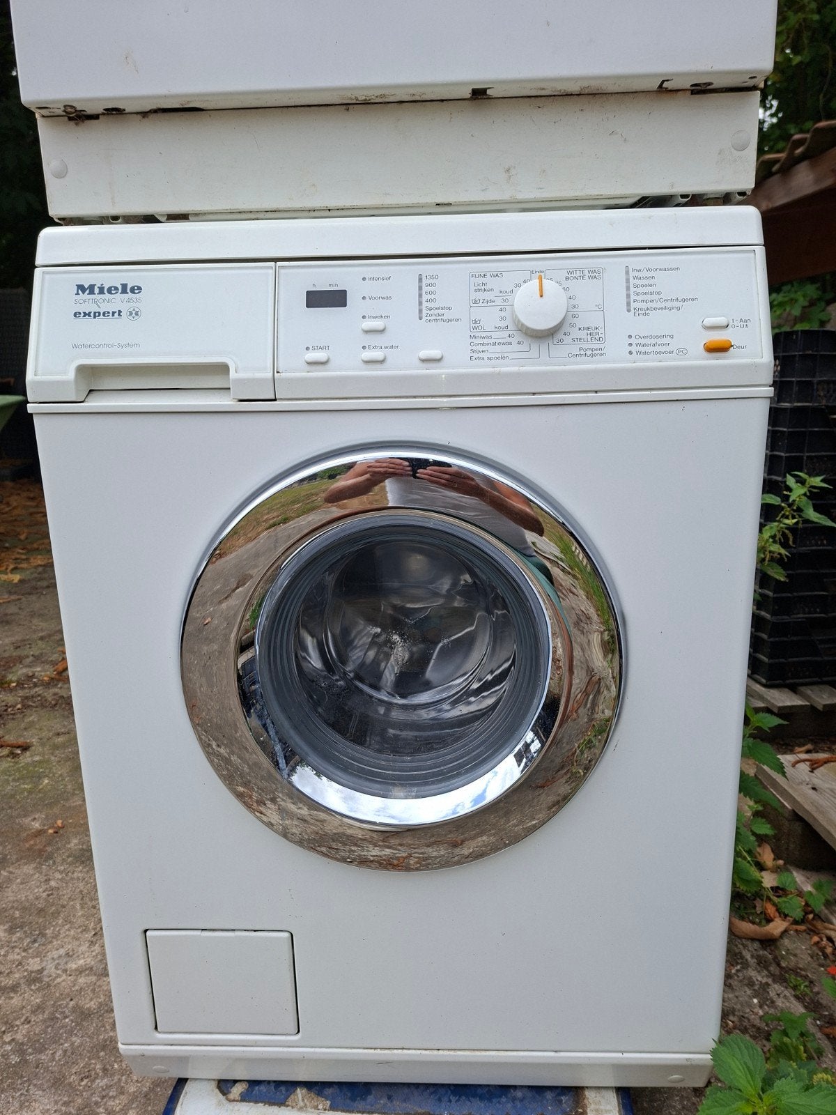 miele wasdroogcombinatie, Witgoed en Apparatuur, Wasmachines, Ophalen, Gebruikt, 1200 tot 1600 toeren, 85 tot 90 cm