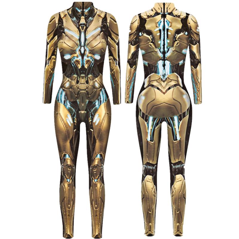 Dames catsuit 9 / bodysuit gouden jumpsuit feest festival, Kleding | Dames, Carnavalskleding en Feestkleding, Maat 38/40 (M), Verzenden
