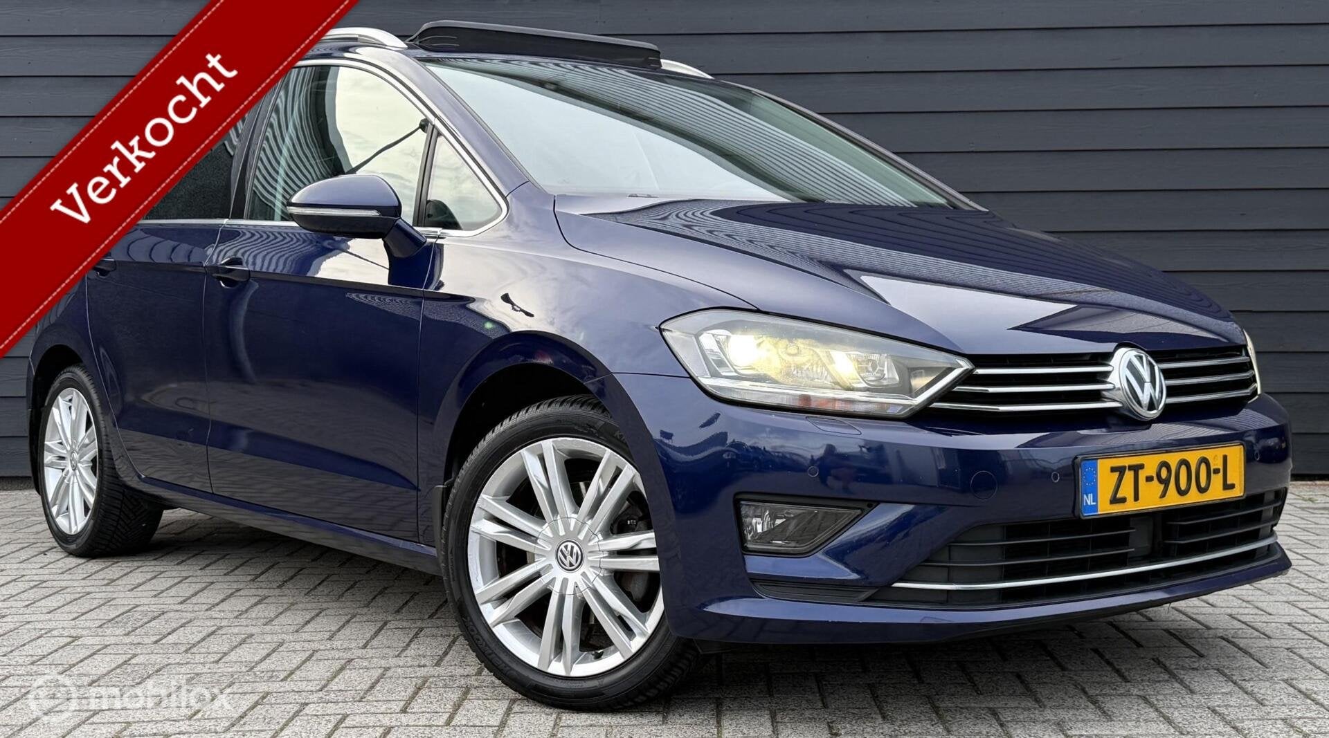 Volkswagen Golf Sportsvan 1.4 TSI Pano.dak/Trekhaak/Clima/Cr, Auto's, Gebruikt, Euro 6, 4 cilinders, Blauw