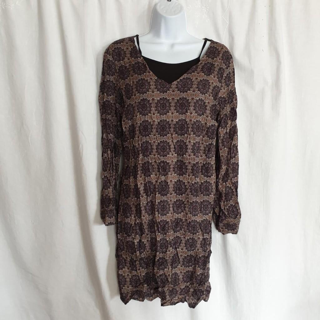 Jurk met een leuk patroon mt 36 merk Klaus Dilkrath, Kleding | Dames, ., Ophalen of Verzenden, Zo goed als nieuw, .