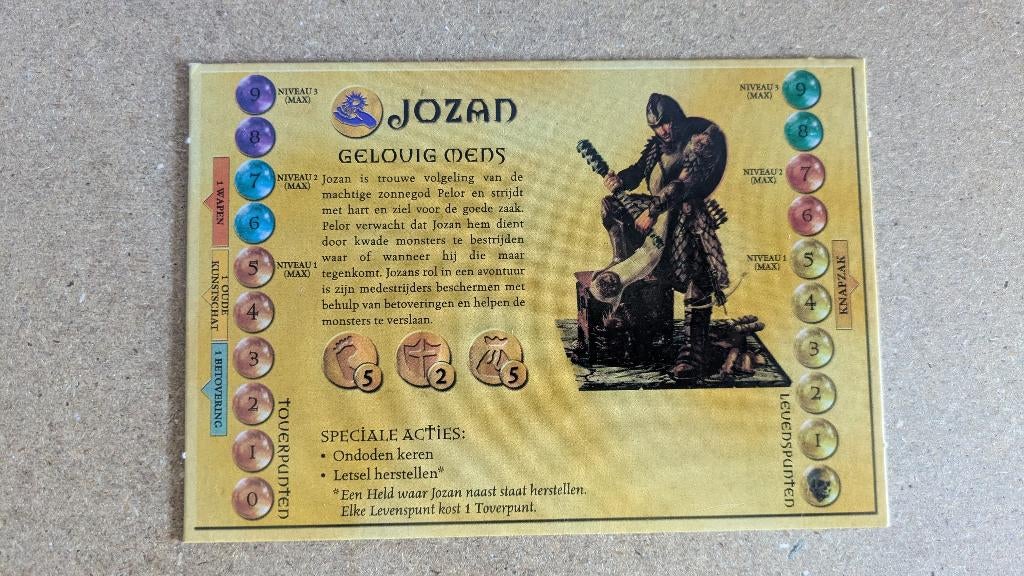 Dungeons & Dragons Fantasy in een spannend bordspel Sheet, Ophalen of Verzenden