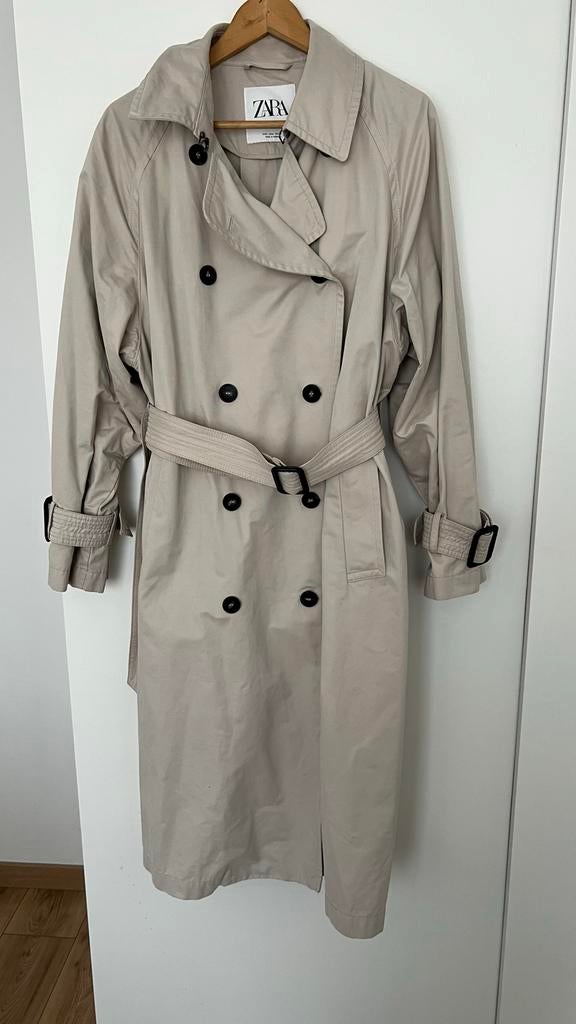 Zara Trenchcoat - Beige, Ophalen of Verzenden, Zo goed als nieuw, Maat 42/44 (L), Beige