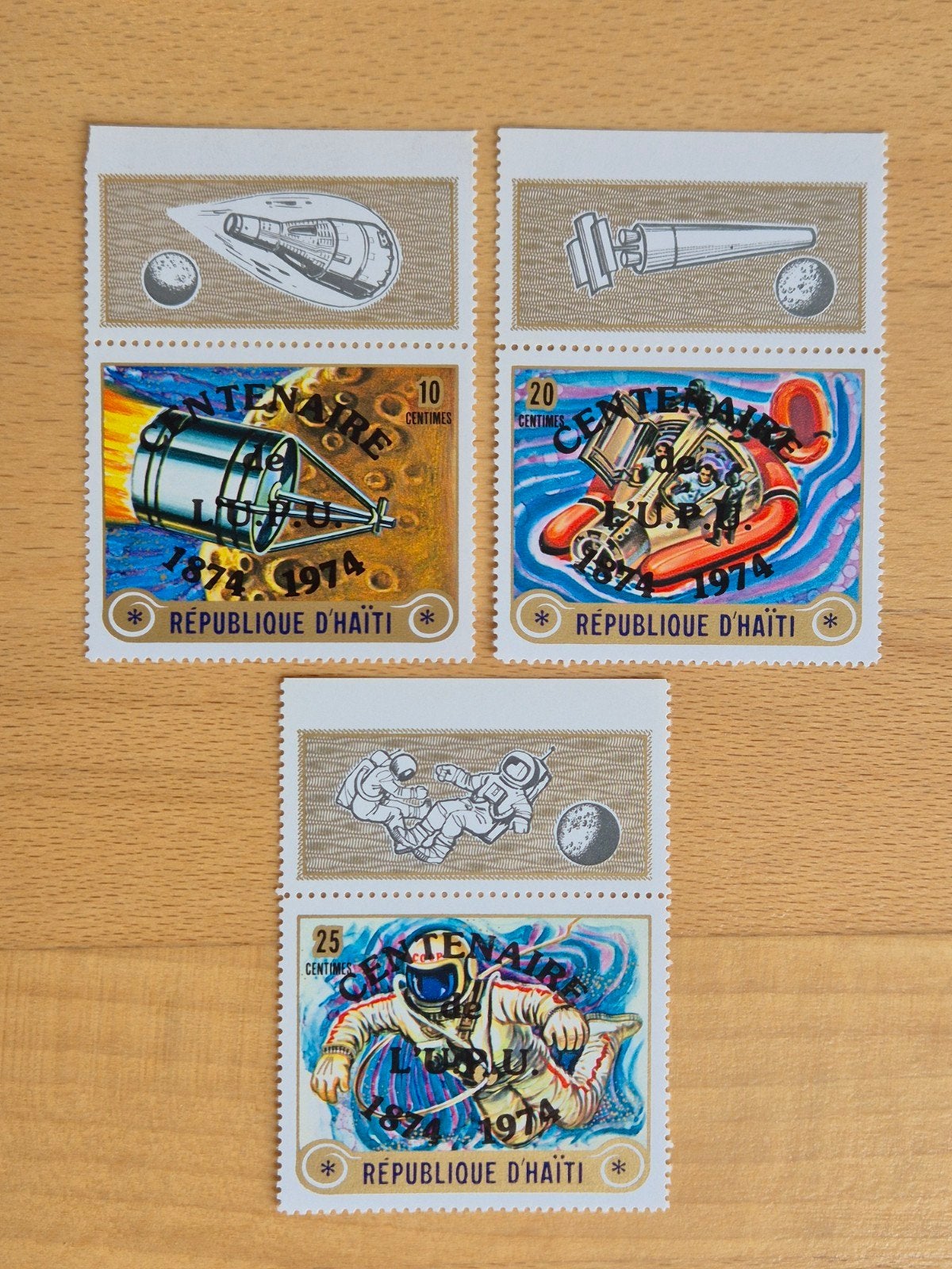 Haïti 1974 ruimtevaart (opdruk), Ophalen of Verzenden, Postfris, Midden-Amerika