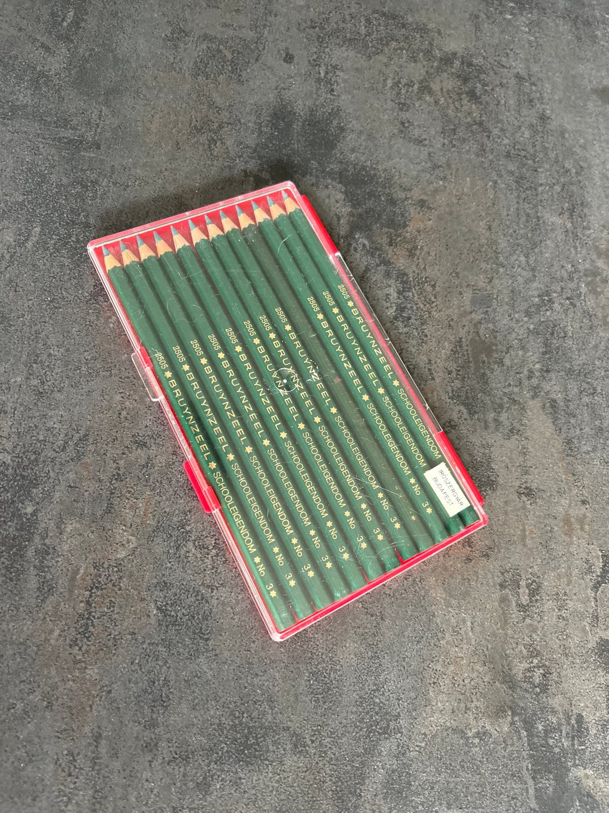 Vintage Bruynzeel school potloden nieuw. Originele cassette, Verzamelen, Ophalen of Verzenden