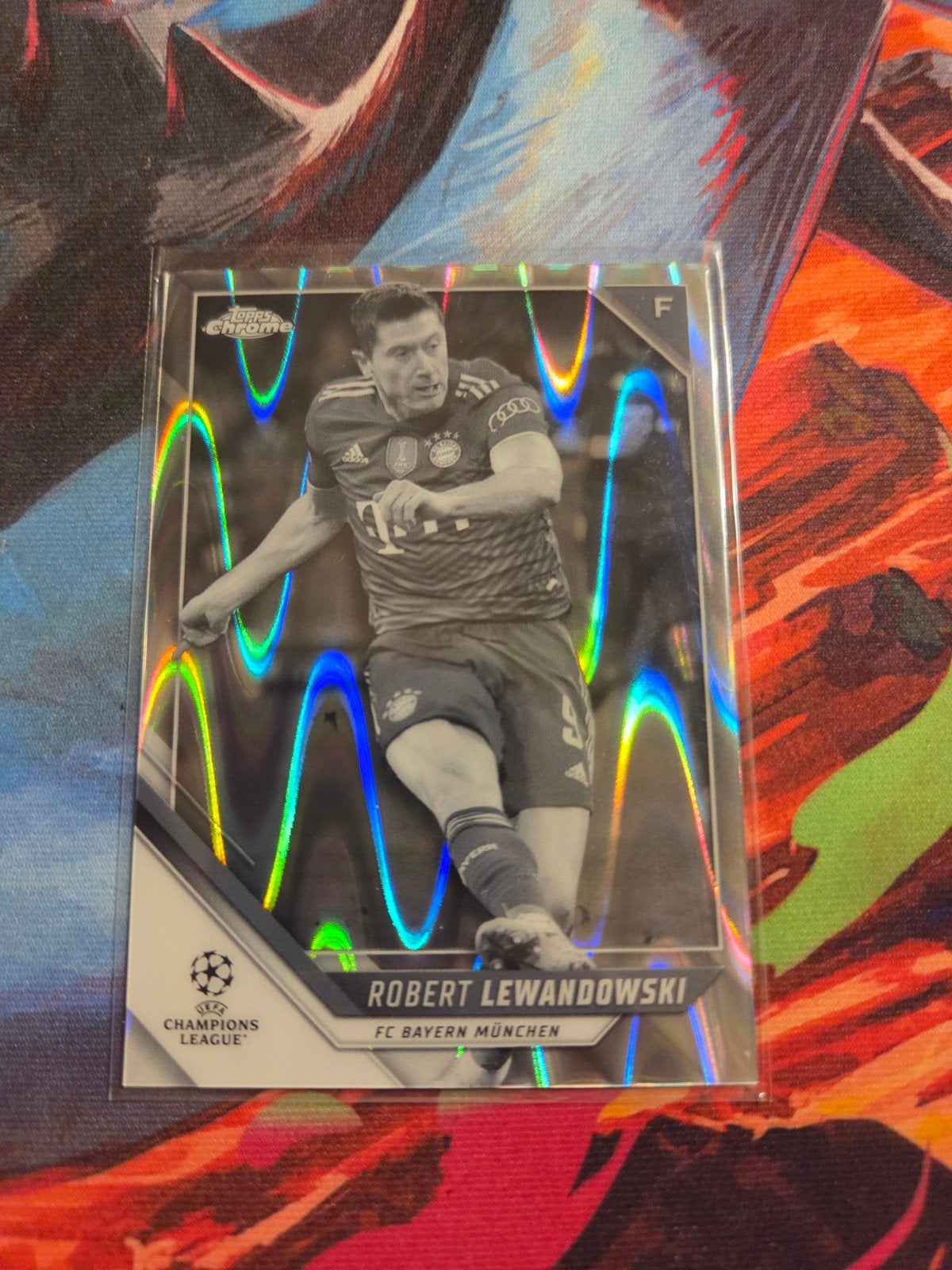 Robert Lewandowski Topps Chrome Champions League Kaart, Ophalen of Verzenden