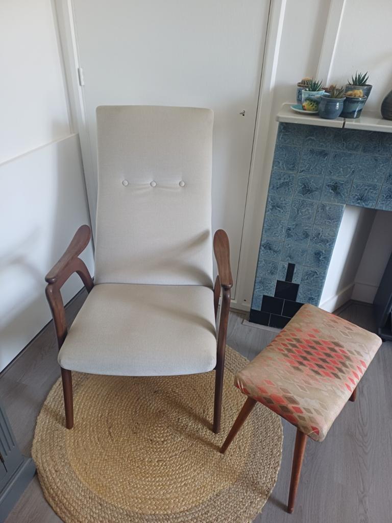 Vintage Louis van Teeffllelen fauteuil, vintage stoel, Antiek en Kunst, Antiek | Meubels | Stoelen en Banken, Ophalen