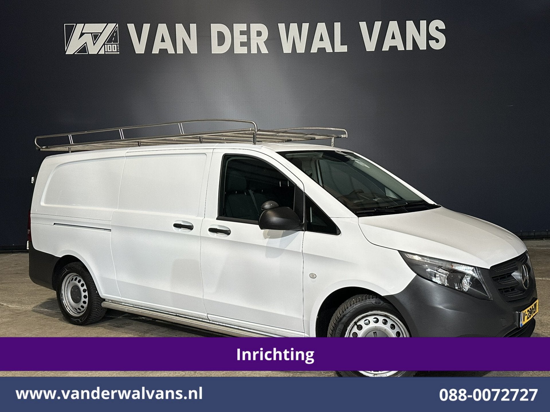 Mercedes-Benz Vito 114 CDI 136pk L3H1 Inrichting Euro6 Airco, Dealer onderhouden, 4 cilinders, 2000 kg, Wit