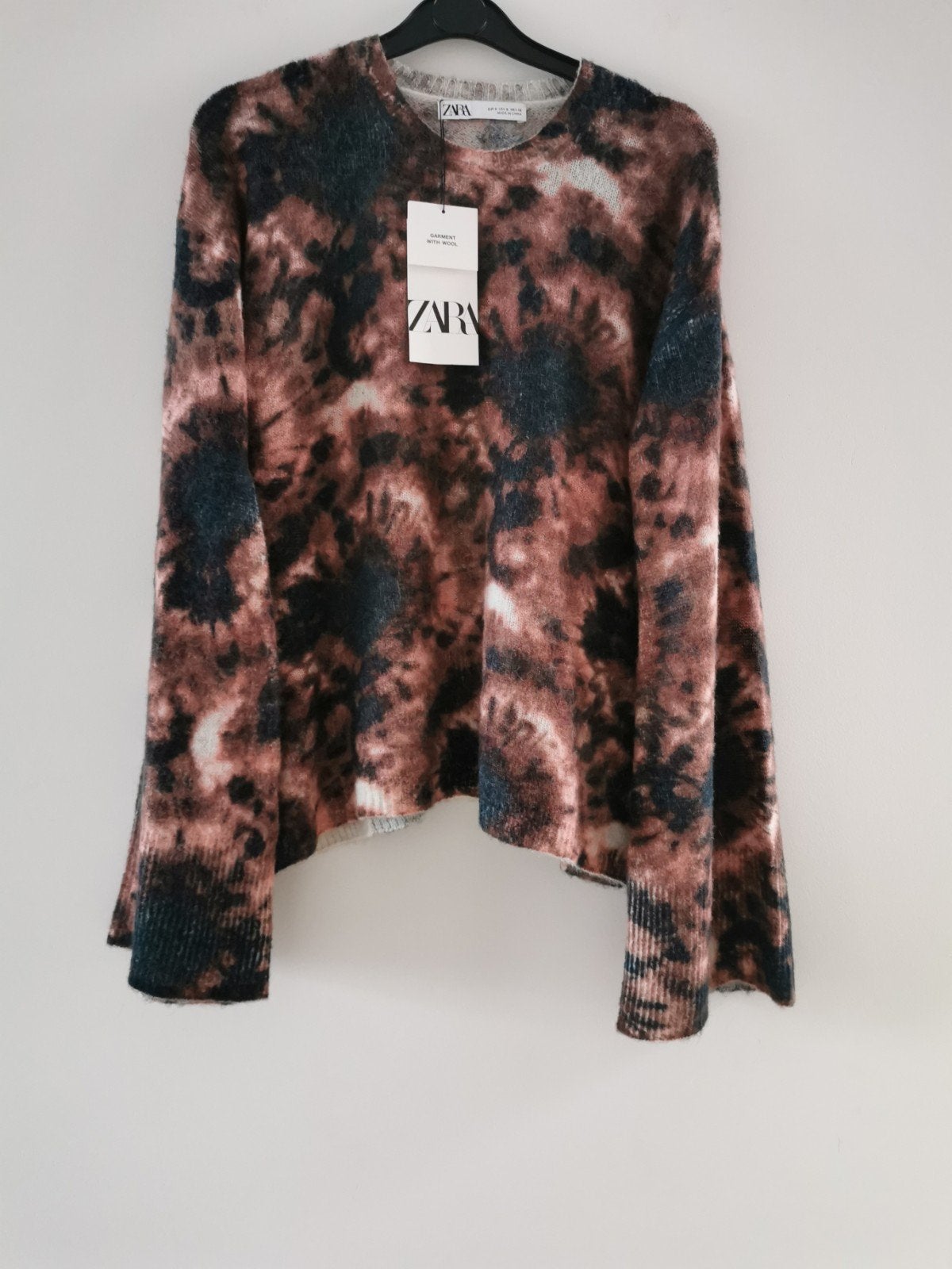 ZARA wollen tie-dye trui mt. S/M, Bruin, Verzenden, Zara, Nieuw