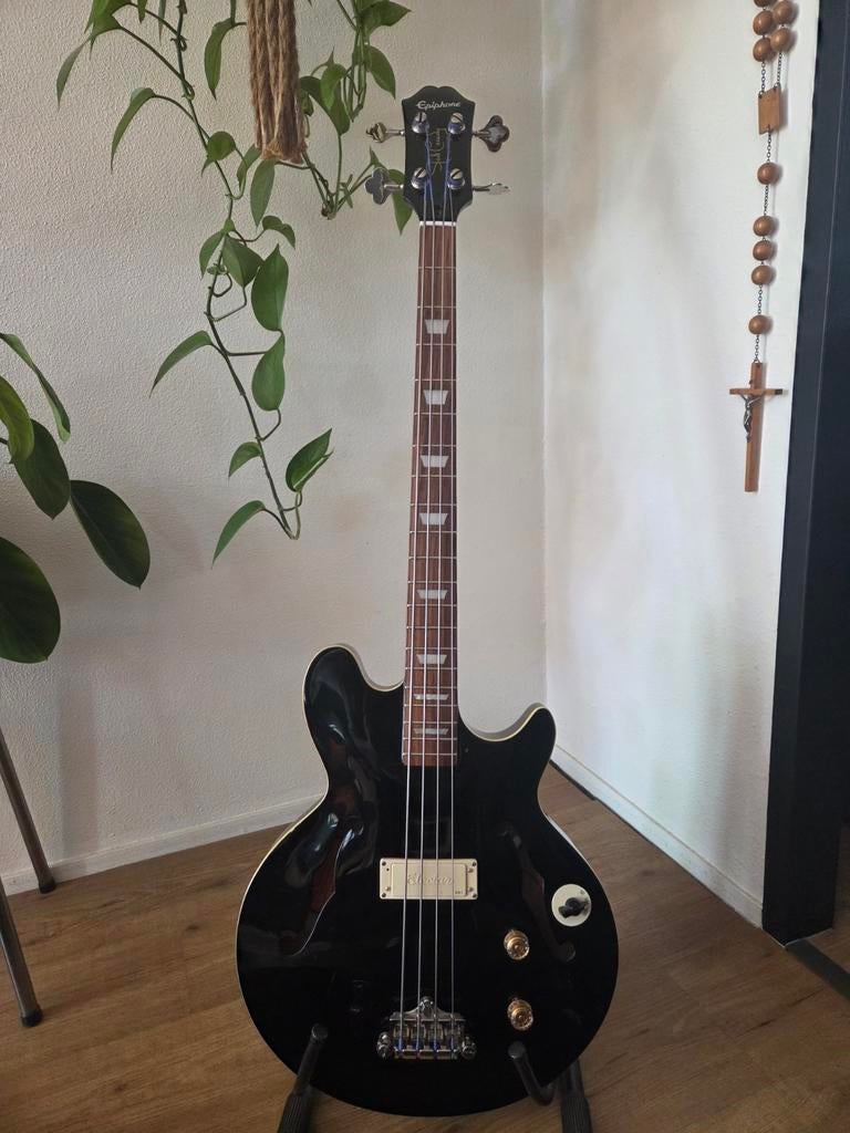 Epiphone Jack Casady Bass - Zo goed als nieuw met koffer, Ophalen of Verzenden, Zo goed als nieuw, Semi-akoestisch