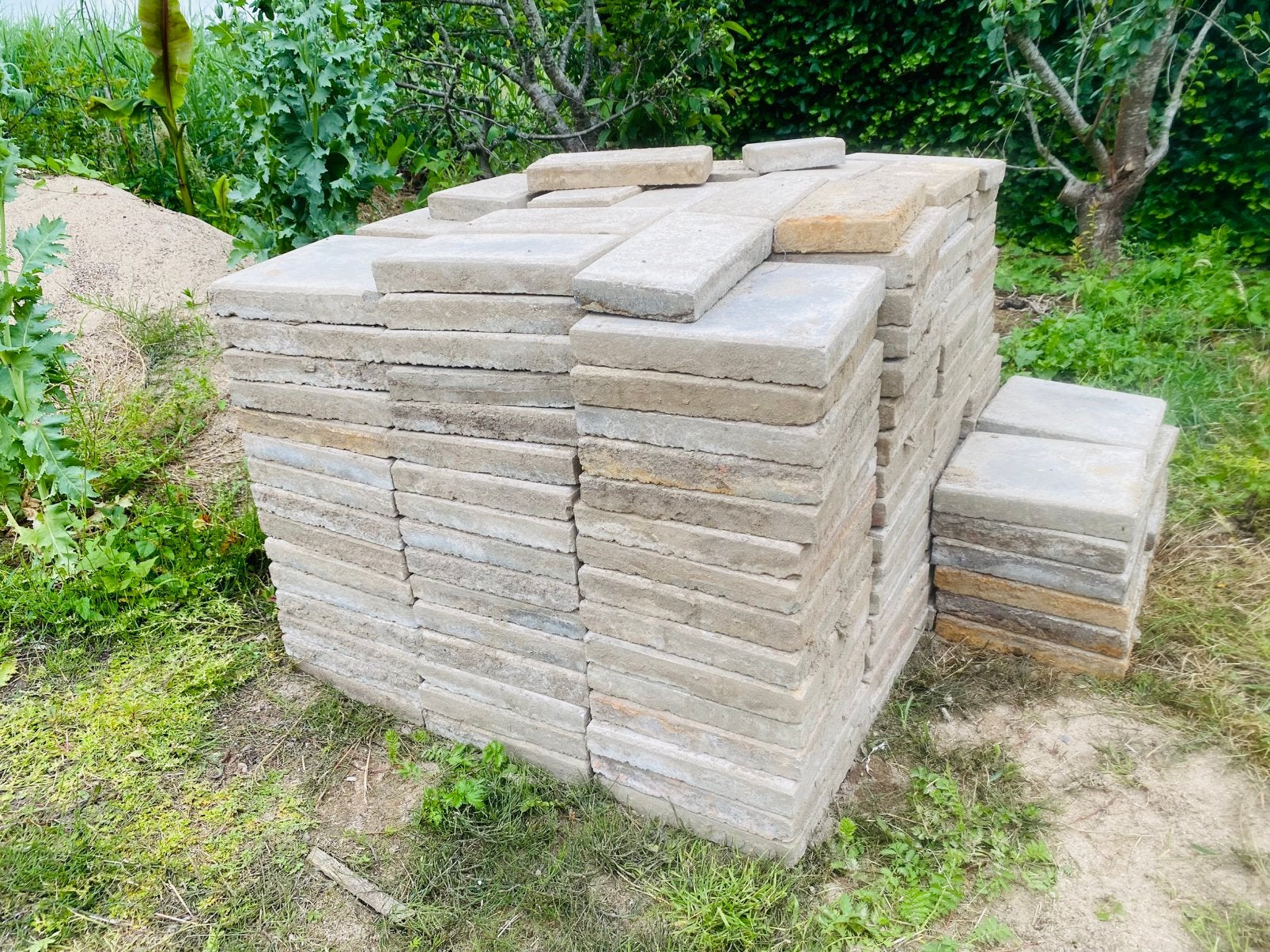 Stoep tegels 30x30 160 stuks, Tuin en Terras, Tegels en Klinkers, Ophalen, Gebruikt, 10 m² of meer, Beton